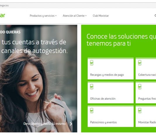 Movistar estrena nueva imagen en su página web