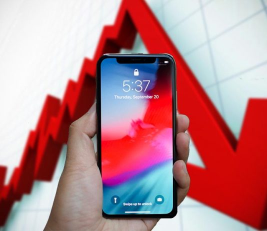 Smartphones: Ventas trimestrales del iPhone caen un 30% interanual, y el mercado de los teléfonos inteligentes sigue en declive.