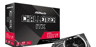 ASRock presenta placa de video Radeon RX 5500 XT Challenger ITX 8G