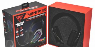 Headset Viper V380 Virtual 7.1 de Patriot para gamers