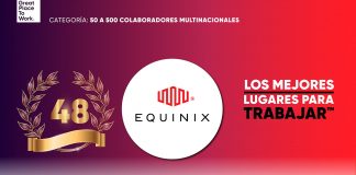 Equinix, entre los mejores lugares para trabajar en México: “Great Place to Work 2022”