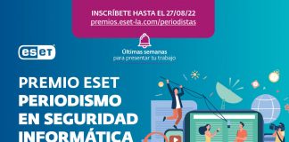 Últimos días para inscribirse al Premio ESET al Periodismo en Seguridad Informática