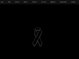 Apple tiñe de negro su tienda online turca