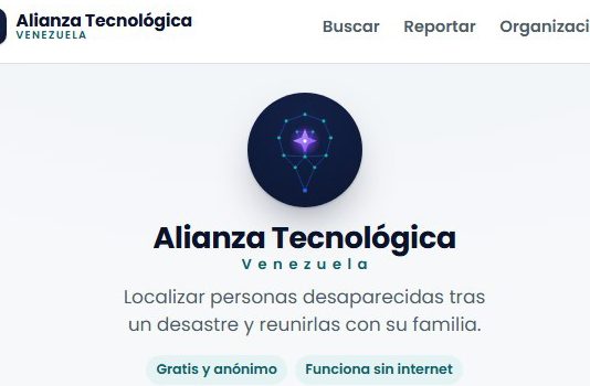 Alianza tecnológica por Venezuela activa buscador y canales multiplataforma para localizar personas tras sismo en alianzatecve.org