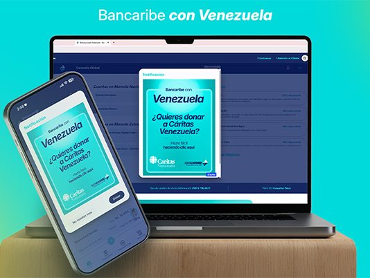 Bancaribe facilita donaciones a Cáritas Venezuela a través de sus canales electrónicos