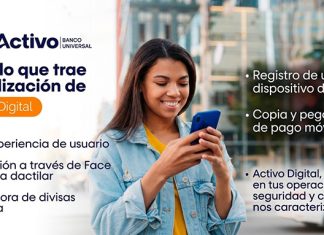 Activo Banco Universal actualiza su aplicación móvil e integra autenticación biométrica
