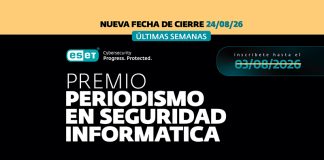 Últimos días para inscribirse al Premio ESET al Periodismo en Seguridad Informática