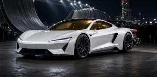 Tesla presenta el prototipo del Roadster con propulsores espaciales en las instalaciones de SpaceX